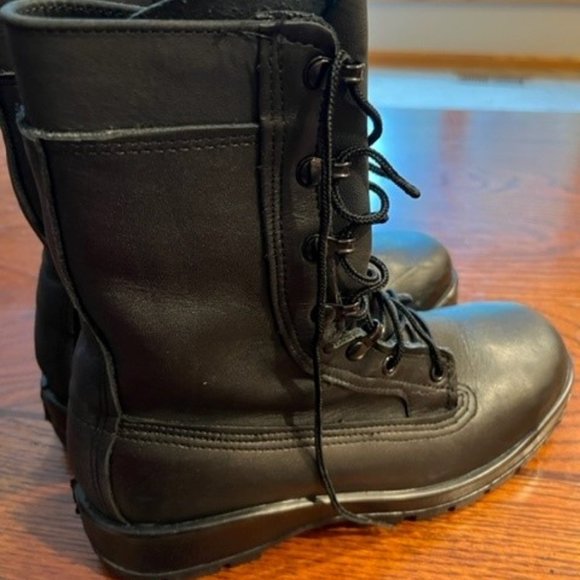 Women's Belleville F360ST Vibram Sole Leather 10" Steel Toe Combat Boots - Picture 2 of 8